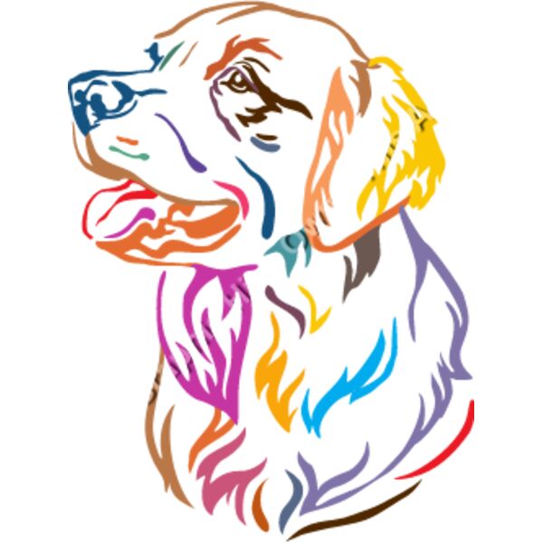 Rainbow Golden Retriever Thumbnail