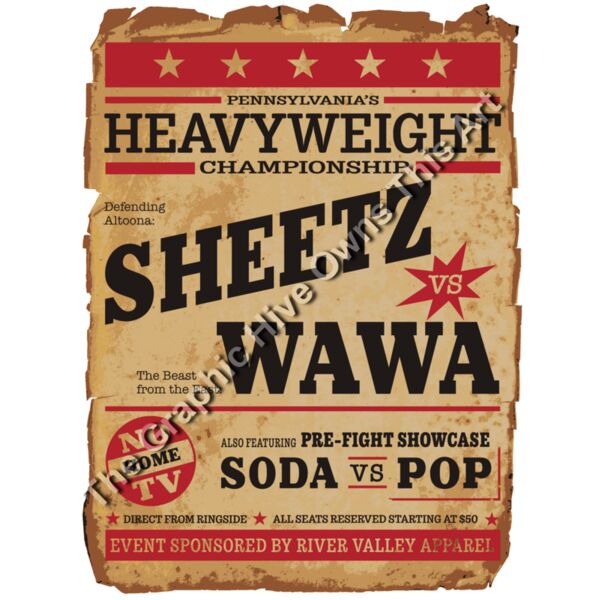 Sheetz Vs. Wawa Retro Poster Design Thumbnail